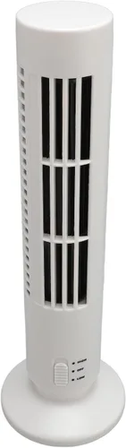 Vista 6 de Aramox Quiet Bladeless Cooling Fan, 2 Speed Usb Desk Fan For Stylish Home And Office Use (White)