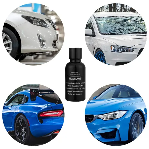 Vista 3 de Kit de revestimiento de cerámica para automóvil con dureza de diamante 9H, antiarañazos, superhidrofóbico, protección para sellador de pintura