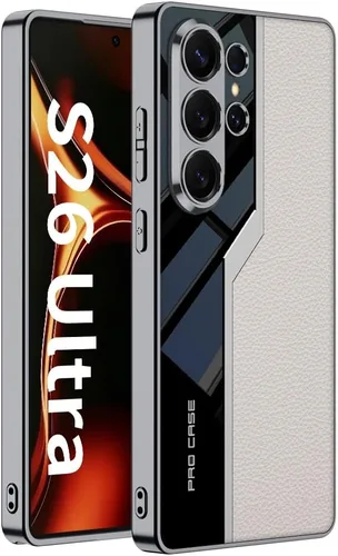 Vista 14 de Lunivop Para Samsung Galaxy S24 Ultra Funda TPU Marco y Volver PU Cubierta de cuero Funda de silicona delgada para S 24 Ultra 6.8 '' 5G 2024 a