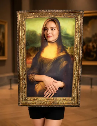 Vista 6 de Disfraz de pinturas famosas para adultos, divertidos disfraces