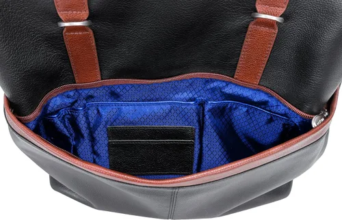 Vista 6 de McKlein U Series Element Mochila para portátil, cuero negro (18472)