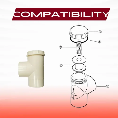 Vista 4 de Swimables Reemplazo de asiento de válvula de retención de 1.5 pulgadas compatible con V20-069 Base de asiento de acero inoxidable 316 Compatible
