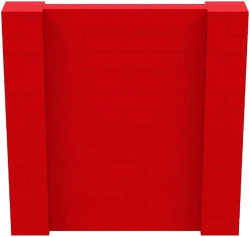 Vista 100 de EverBlock Kit de pared de 5 x 4 pies Bloques de construcción modulares Sistema de pared para edificios, pantallas y estructuras Divisor