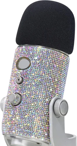 Vista 15 de YOUSHARES Parabrisas de micrófono de espuma - Funda de micrófono de gran tamaño para Blue Yeti, Yeti Pro, MXL, Audio Technica y otros micrófonos