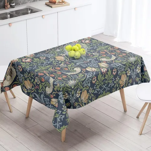 Vista 73 de Mantel azteca suroeste, diseño étnico tribal geométrico, estilo vintage, bohemio, elegante, lavable, para comedor, cocina, granja, fiesta