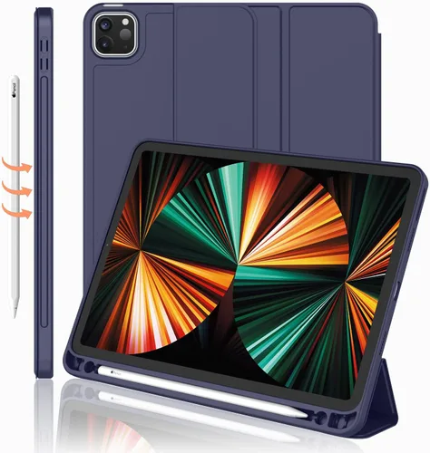 Vista 13 de Funda para iPad Pro de 12.9 pulgadas 2022/2021/2020 (6ª/5ª/4ª generación) con soporte para lápiz