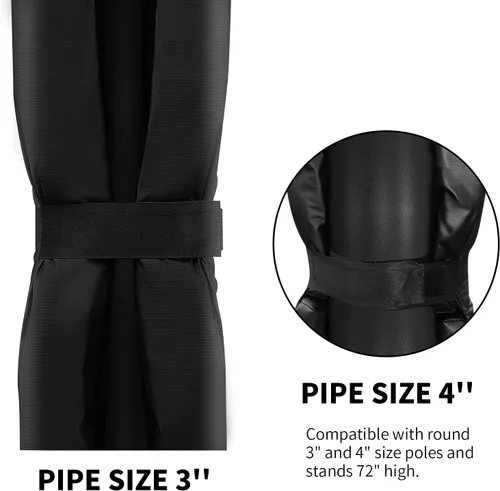 Vista 2 de Almohadilla redonda universal para bastones de baloncesto de 3 a 4 pulgadas, duradera, resistente a la intemperie, impermeable, para protección
