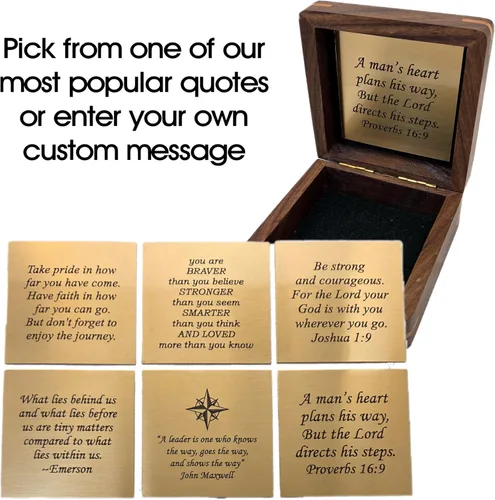 Vista 6 de Brújula grabada para hijo, nieto Regalos de bautismo personalizados para niños Regalo de graduación para él