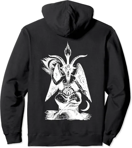Vista 2 de Como Es Arriba Es AbajoBaphomet Pentagram Occult sudadera Negro