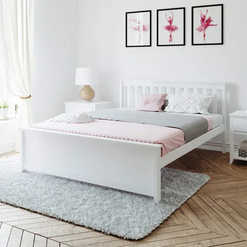 Vista 11 de Max & Lily - Cama Queen, marco de cama con cabecero para niños, listones, color arcilla.