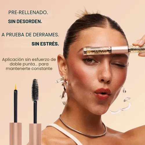 Vista 4 de Live Fraiche Suero de pestañas de aceite de ricino orgánico para el crecimiento del cabello, suero de crecimiento de pestañas de cejas 100% puro