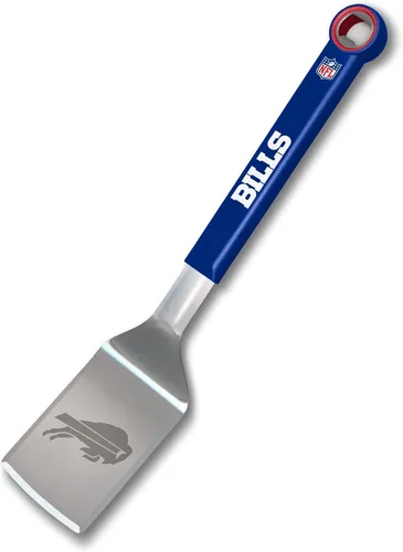 Vista 11 de YouTheFan NFL - Espátula para barbacoa de acero inoxidable con abrebotellas