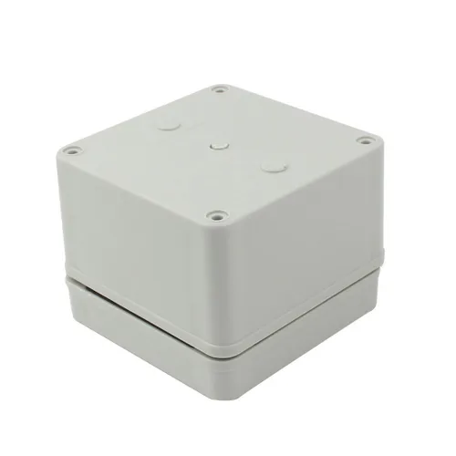 Vista 3 de 3.937 x 3.937 x 2.953 in Caja de conexiones para proyectos eléctricos, IP65, impermeable, ABS, bricolaje, carcasa para exteriores, gris