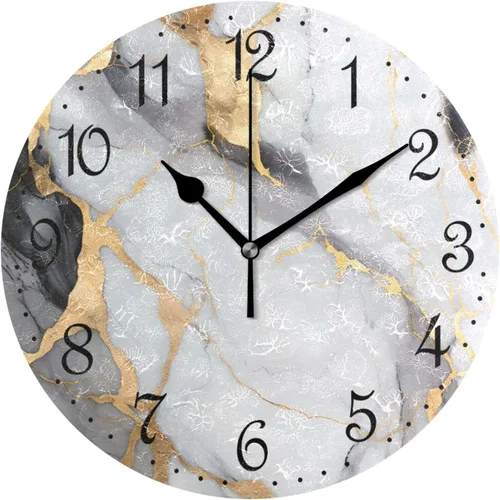 Vista 17 de ALAZA Reloj de pared de vaca de granja de 10 pulgadas, funciona con pilas, silencioso, sin tictac, decoración del hogar para cocina, sala de estar