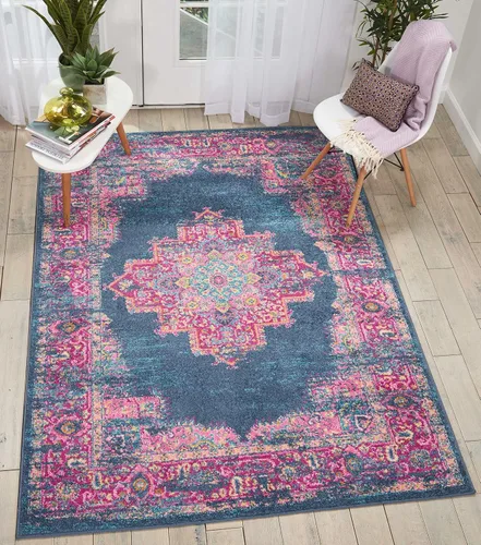 Vista 46 de Nourison Passion Alfombra marfil/negro, de 2 pies 2 pulgadas x 10 pies, fácil de limpiar, no desprende pelo, para habitación, sala, comedor, cocina