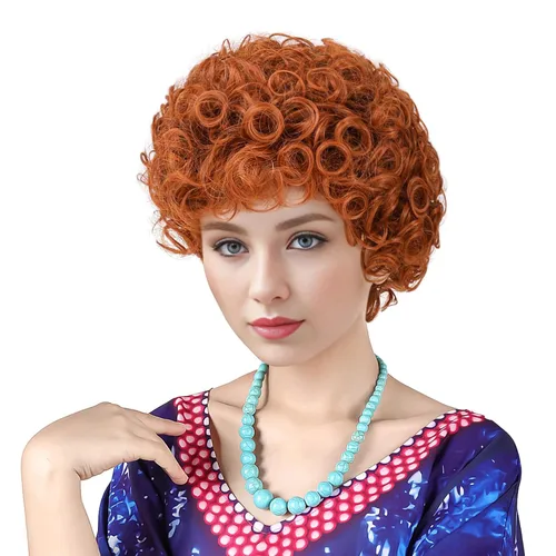 Vista 30 de Peluca Corta Púrpura Cosplay Peluca Corta Bob Púrpura Peluca de Halloween para Disfraces de Mujeres Púrpura/Bob