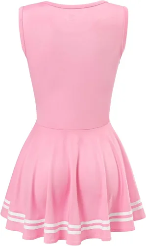 Vista 7 de Littleforbig Minivestido sin mangas para mujer, diseño de animadora