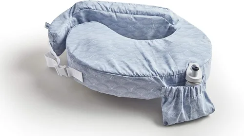 Vista 7 de My Brest Friend Almohada de lactancia original - Dusty Rose Geo Geo rosa polvorienta