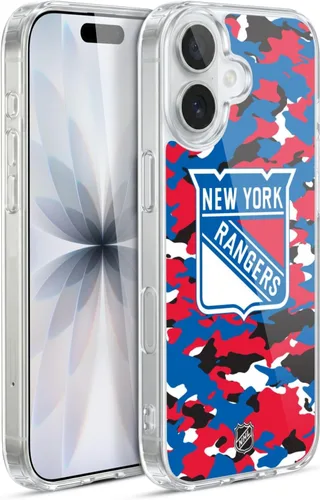 Vista 131 de Head Case Designs Funda de gel suave con licencia oficial de la NHL Camouflage New York Rangers compatible con Apple iPhone 7 Plus/iPhone 8 Plus