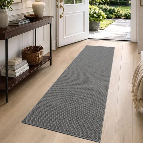 Vista 24 de DEXI Tapete delgado para puerta de entrada interior, 24 x 36 pulgadas Beige