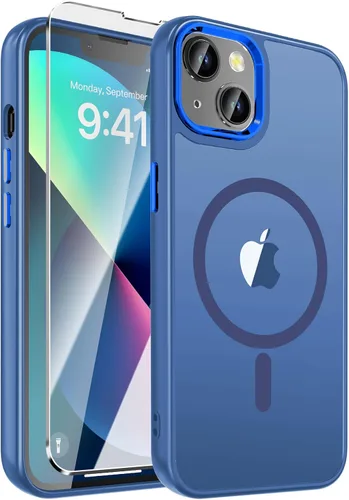 Vista 84 de WRJ Funda magnética mate para iPhone Air de 6.5 pulgadas, [compatible con Magsafe] [protección contra caídas de grado militar], delgada Negro
