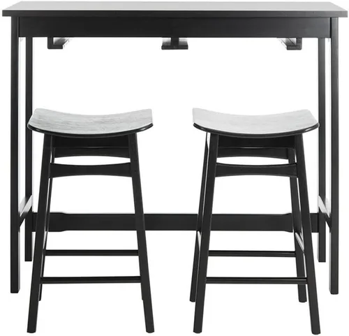 Vista 5 de Safavieh Home Collection Colbie - Juego de 3 piezas con estante de almacenamiento, color negro