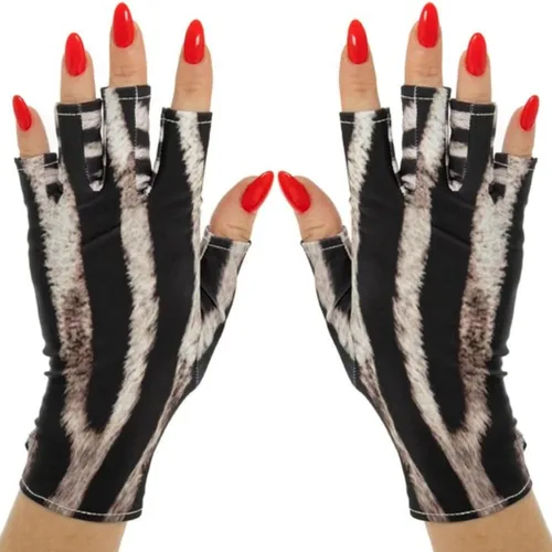 Vista 5 de ManiGlovz - Guantes de uñas originales con protección UPF 50+ UV Manicura de gel y guantes anti UV sin dedos para mujeres Se pueden utilizar