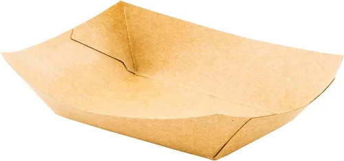 Vista 47 de Restaurantware -Bio Tek - Bandejas de alimentos de 2 onzas, 400 bandejas de papel desechables para alimentos, resistentes, a prueba de grasa, botes