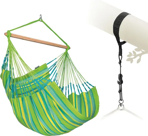 Vista 15 de LA SIESTA Domingo - Silla colgante para exteriores resistente a la intemperie Sea Salt
