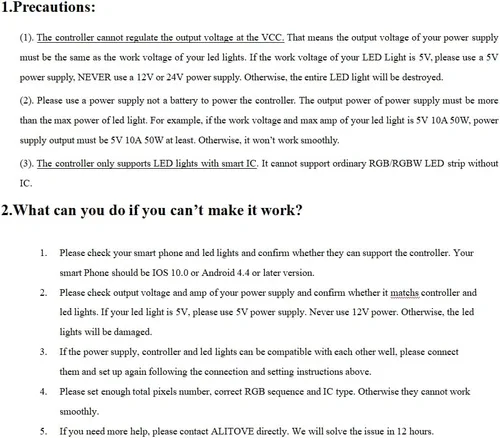 Vista 8 de ALITOVE WS2812B WS2811 direccionable LED Bluetooth controlador iOS Android App Control remoto inalámbrico DC 5V ~ 24V para SK6812 SK6812-RGBW WS2812