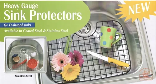 Vista 3 de Better Houseware Protector de fregadero en forma de D - Negro