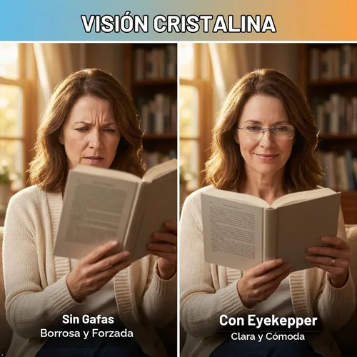 Vista 5 de Eyekepper Anteojos sin montura para mujer, lentes sin marco negro Lentes de lectura inalámbricos para mujer, resistentes a los arañazos