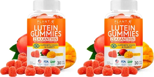 Vista 10 de PLANT.O NUTRITION Gomitas de luteína y zeaxantina – Deliciosas vitaminas veganas para la salud ocular clínicamente estudiadas 20 mg de luteína
