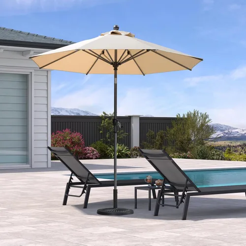 Vista 93 de PURPLE LEAF - Sombrilla de patio rectangular de 6' x 4', sombrilla de mesa para exteriores con marco de aluminio, sombrilla de mercado, sombrilla