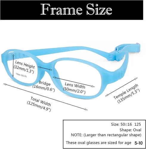 Vista 15 de AQWANO Children Optical Glasses Frame tr90 Flexible Bendable One-piece Safe Eyeglasses Girls Boy