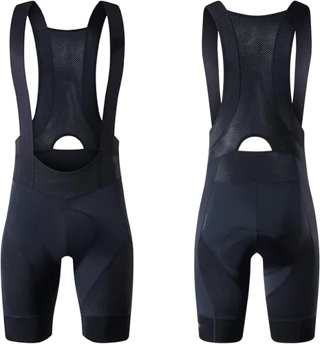 Vista 8 de Baberos de ciclismo para hombre, pantalones cortos de ciclismo para hombre, bicicleta de carretera, transpirables, acolchados, pantalones cortos