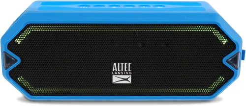 Vista 11 de Altec Lansing - Altavoz Bluetooth inalámbrico HydraJolt, altavoces portátiles impermeables con cargador de teléfono integrado y luces, todo a prueba