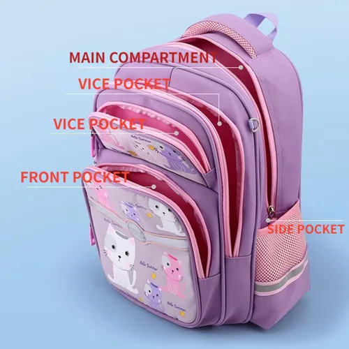 Vista 5 de Mochila Kawaii con bonitos accesorios para portátil de 14 pulgadas, mochila de viaje casual, bolsa estética para regalo de nuevo semestre, 01-rosa