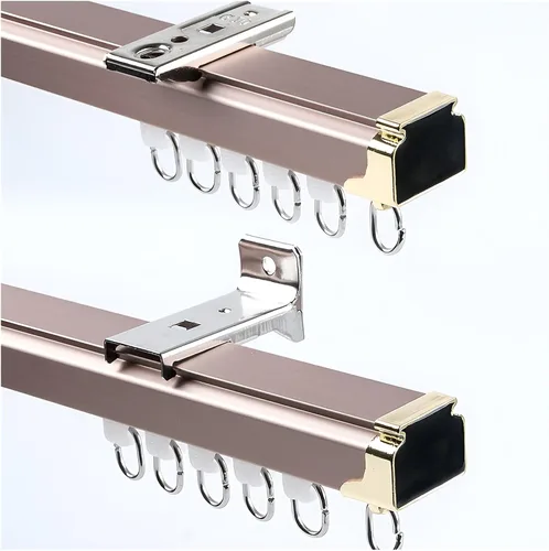 Vista 10 de Heavy Duty Ceiling Curtains Track Aluminum Curtain Rail Silent Curtain Rod Sliding Rail Pole System Wall Mount Room Divider for Windows, RV, Camper