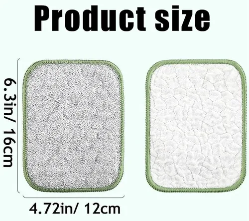 Vista 4 de Generic Trapos multiusos de alambre para lavar platos, 5 piezas, plata, paños de cocina casuales de 2 x 4 pulgadas