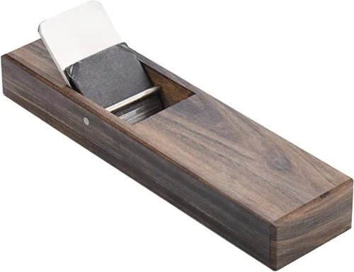 Vista 7 de Plano de bloque japonés para carpintería, mini cepilladora de mano, plano de bloque ajustable, plano para carpintería, borde inferior, herramienta