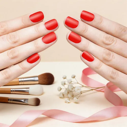 Vista 3 de 224 piezas de 16 hojas de color sólido y mate, autoadhesivas, tiras de esmalte de uñas para mujeres, calcomanías de arte de uñas, accesorios de uñas