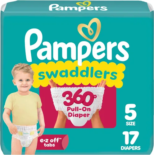 Vista 25 de Pañales Pampers - Swaddlers 360° - Talla 3, 70 unidades, hasta 100% de protección contra fugas, ajuste cómodo y seco, diseñado para cambios fáciles