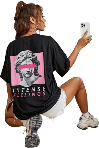 Vista 3 de SweatyRocks Camiseta de manga corta con cuello redondo para mujer