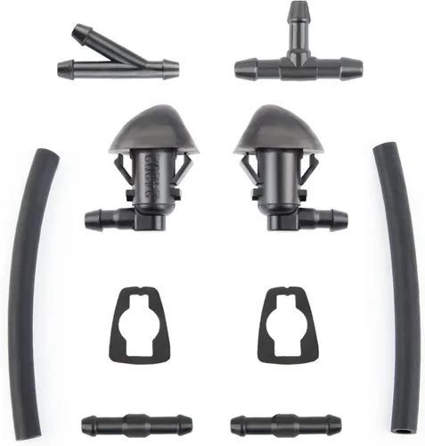 Vista 8 de Kit de boquillas para limpiaparabrisas compatible con Honda Pilot 2009 2010 2011 2014 2015, con conector de chorro de lavado y manguera de líquido