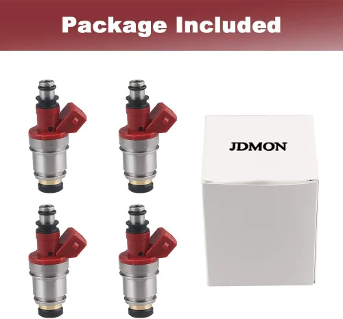 Vista 7 de JDMON Inyectores de combustible compatibles con Nissan Pickup D21 2.4L 1990-1994 16600-86G00 1660086G00 4pcs
