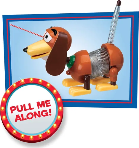 Vista 4 de Just Play - Juguete Slinky de Disney y Pixar, Toy Story, perro de juguete para niñas y niños de 3 años, juguetes para niños de 18 meses