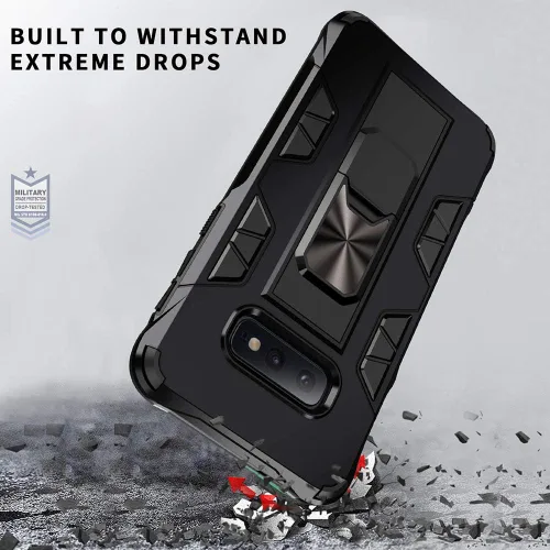 Vista 4 de Dionsibei Funda protectora resistente a prueba de golpes para Samsung Galaxy Note 8 con soporte para Samsung Galaxy Note 8 (negro)