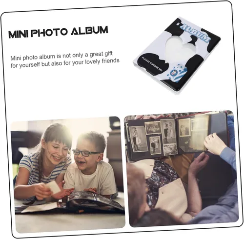 Vista 8 de Álbum de fotos álbumes de recortes de tarjetas de visita Titular Libros Tarjetas de coleccionista de fotos Libros Mini álbum de fotos para Fotos DIY