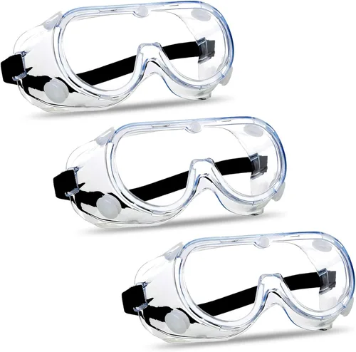 Vista 9 de Super More Anti-Fog Protective Safety Goggles Clear Lens Wide-Vision